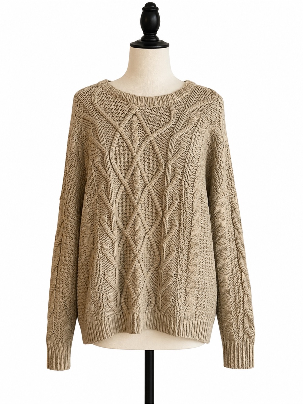 Universal Thread Chunky Cable Knit Pullover Sweater EUC